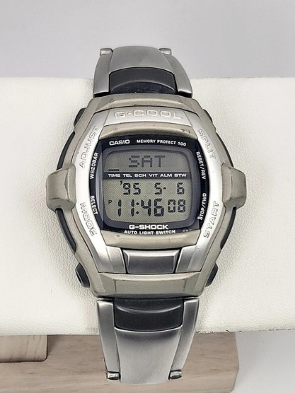 Vintage Casio G-Shock G-Cool GT-006 Module 1814 Digital Japan JDM Silver
